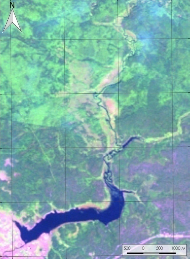 Космоснимки Кажимского водохранилища до подъема и после подъема воды в водохранилище.jpg